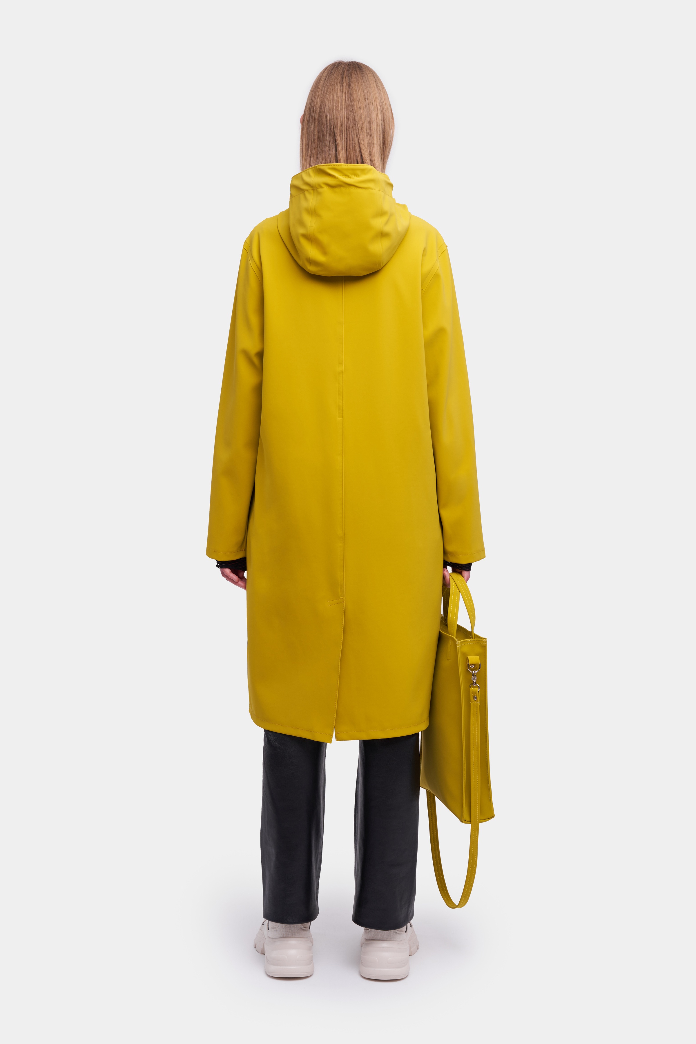 Stockholm Long Matte Raincoat Gold - 4