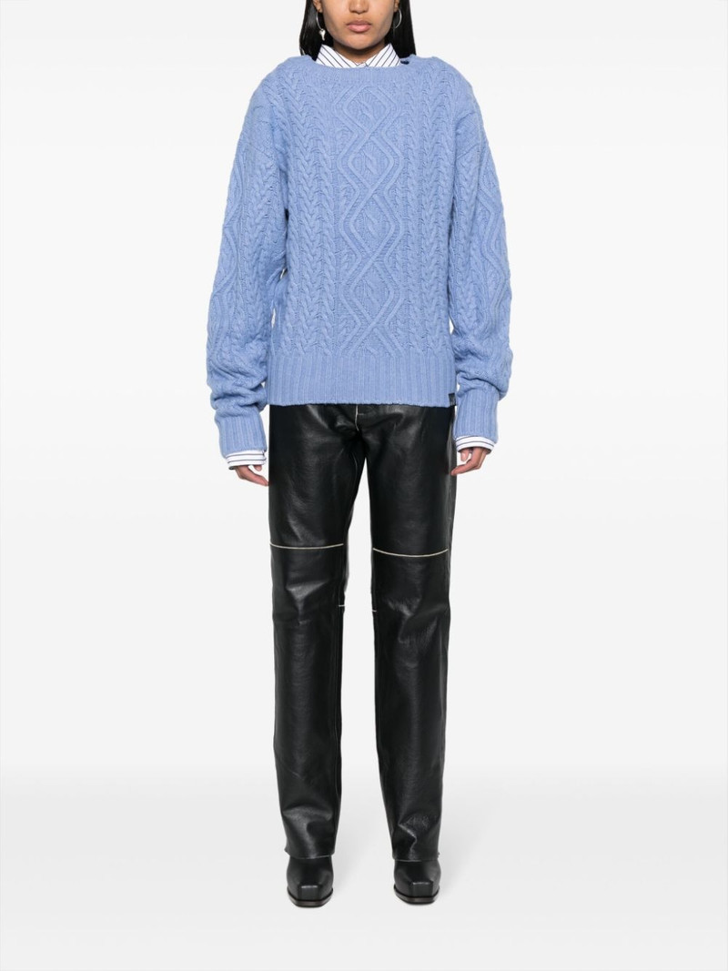 Martine Rose cable-knit merino jumper outlook