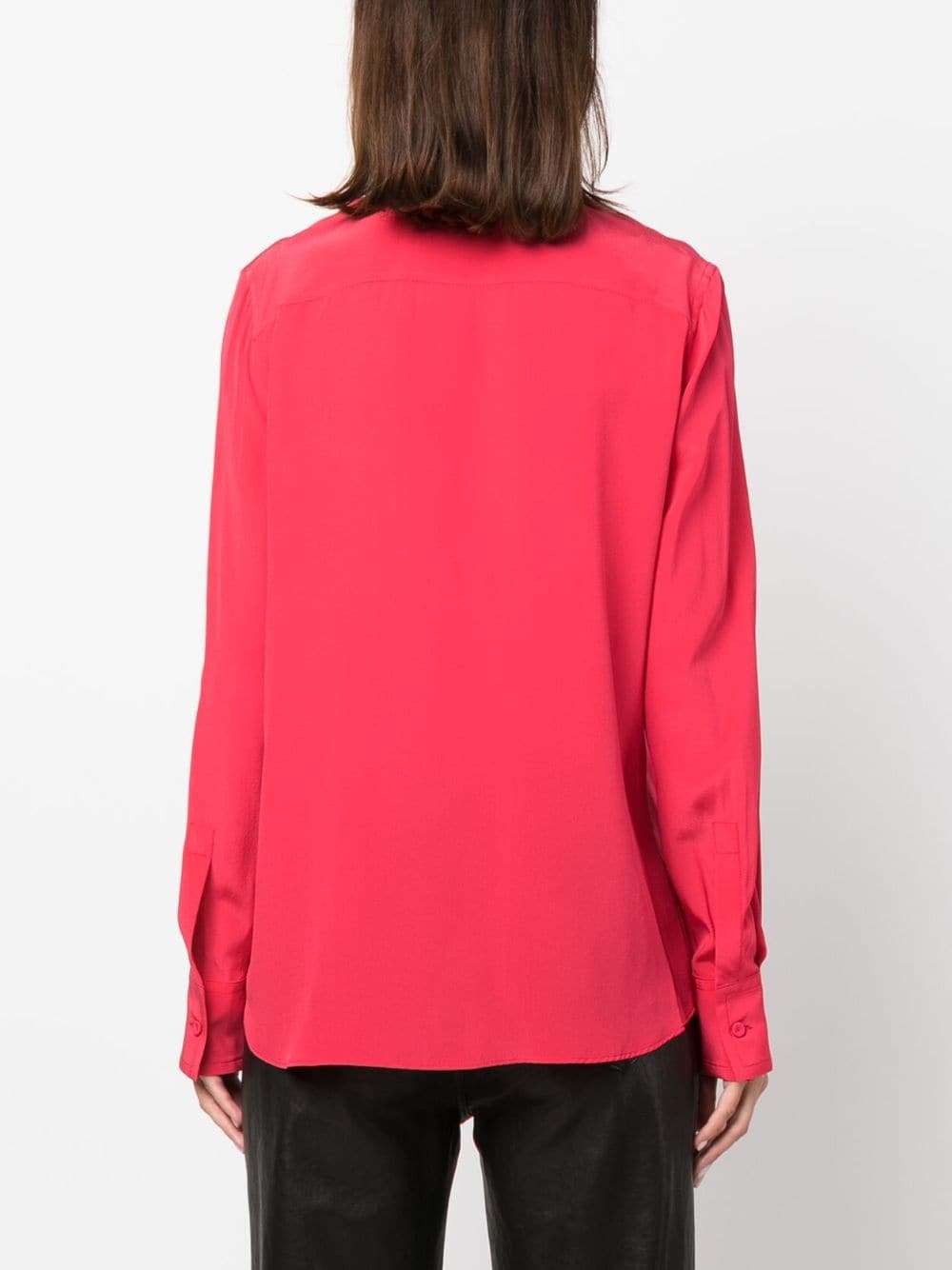 button-down silk shirt - 4