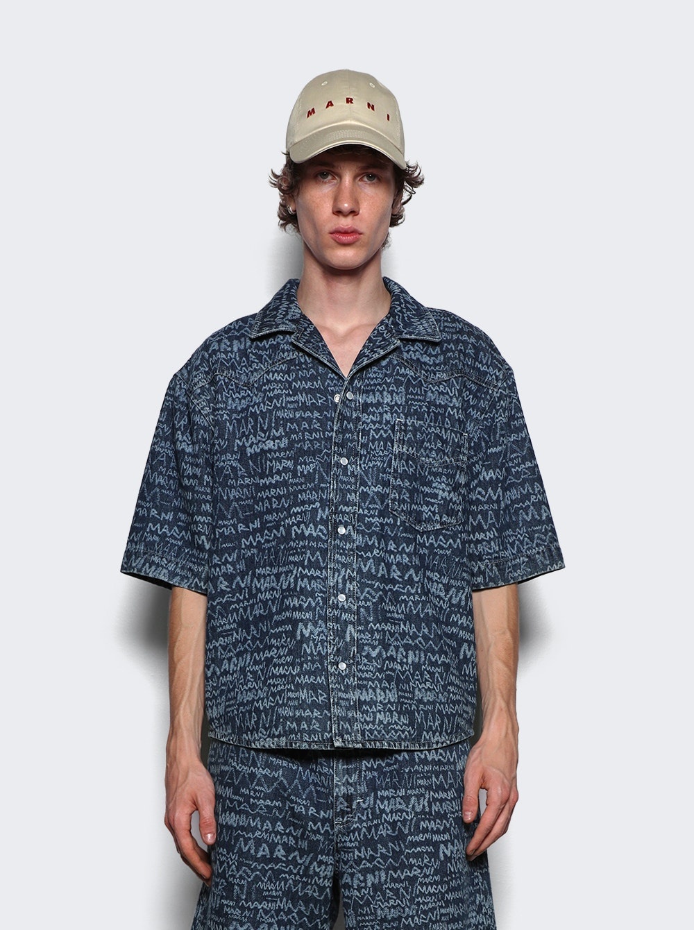 Denim Bowling Shirt Blue - 3