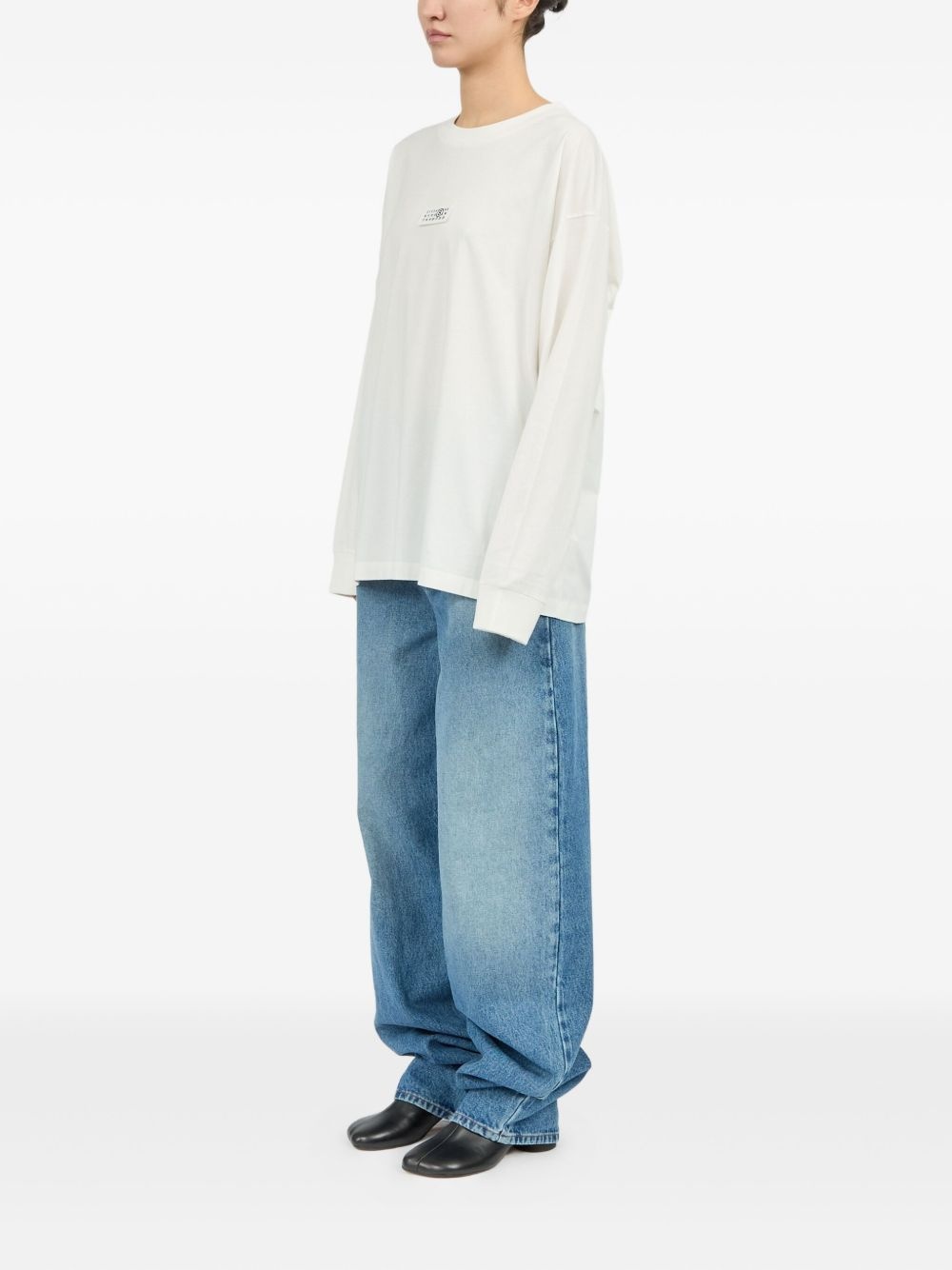 logo-print long-sleeve T-shirt - 4