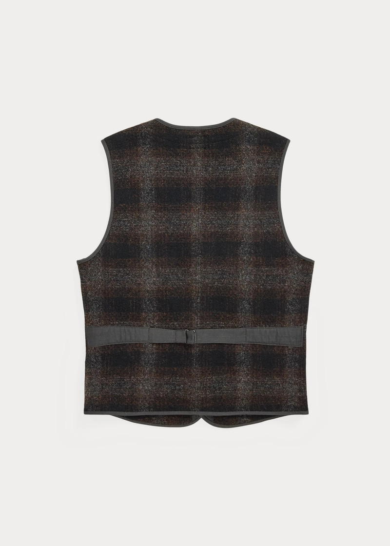 RRL by Ralph Lauren Plaid Wool-Cotton Vest outlook
