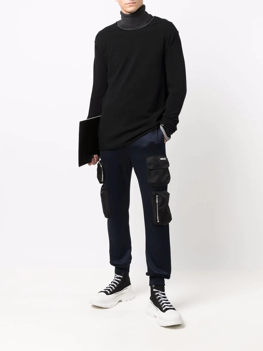 contrast-trim jumper - 2