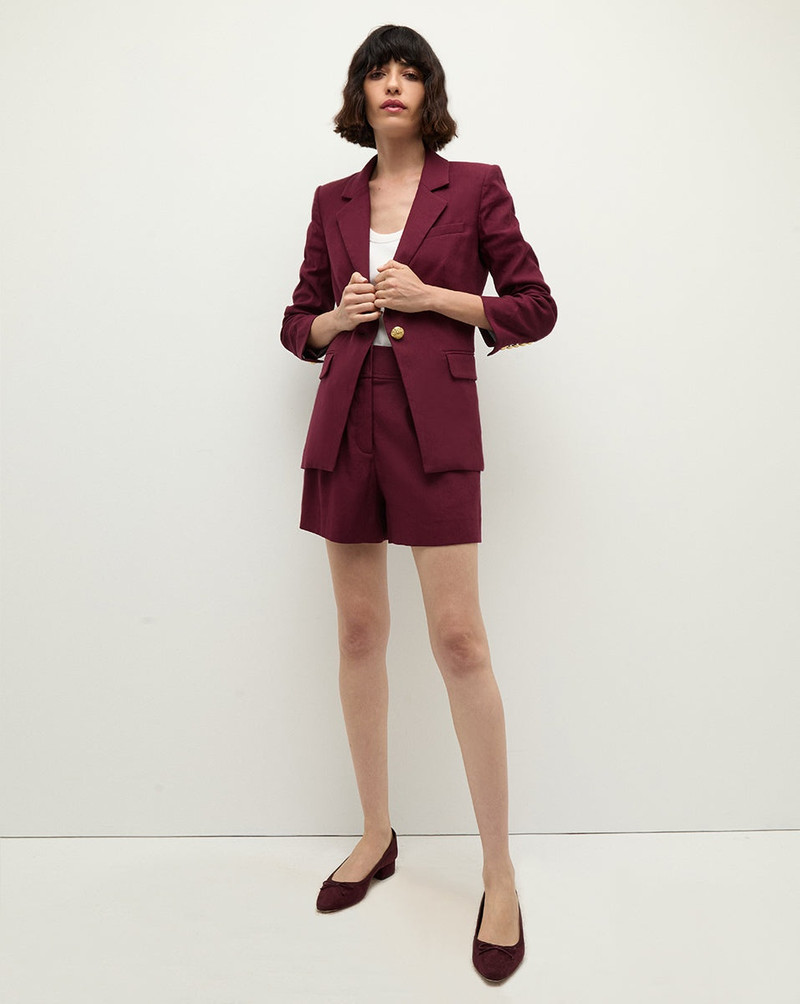 VERONICA BEARD HAINA LINEN SHORT outlook