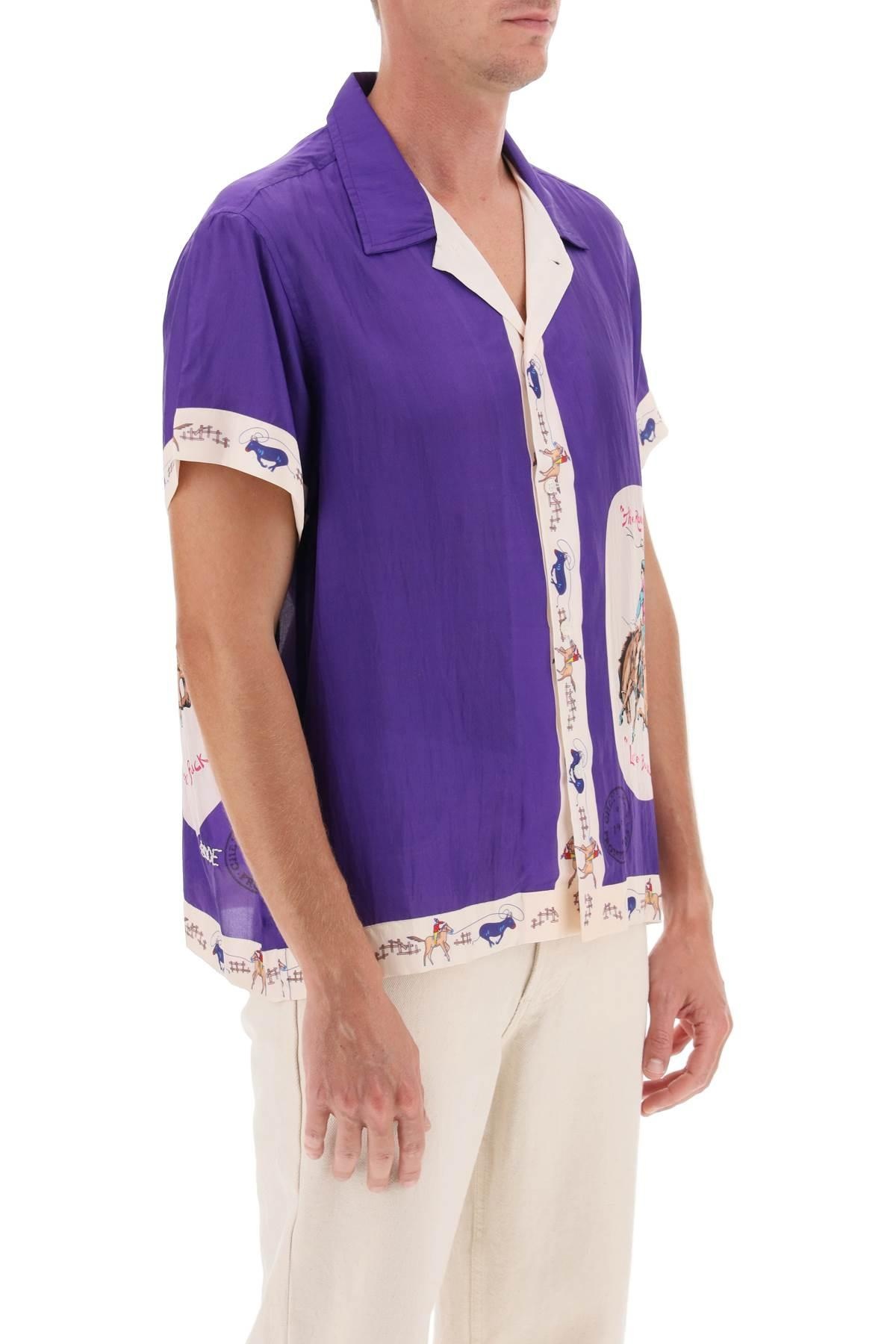 ROUND UP BOWLING SHIRT WITH GRAPHIC MOTIF - 3