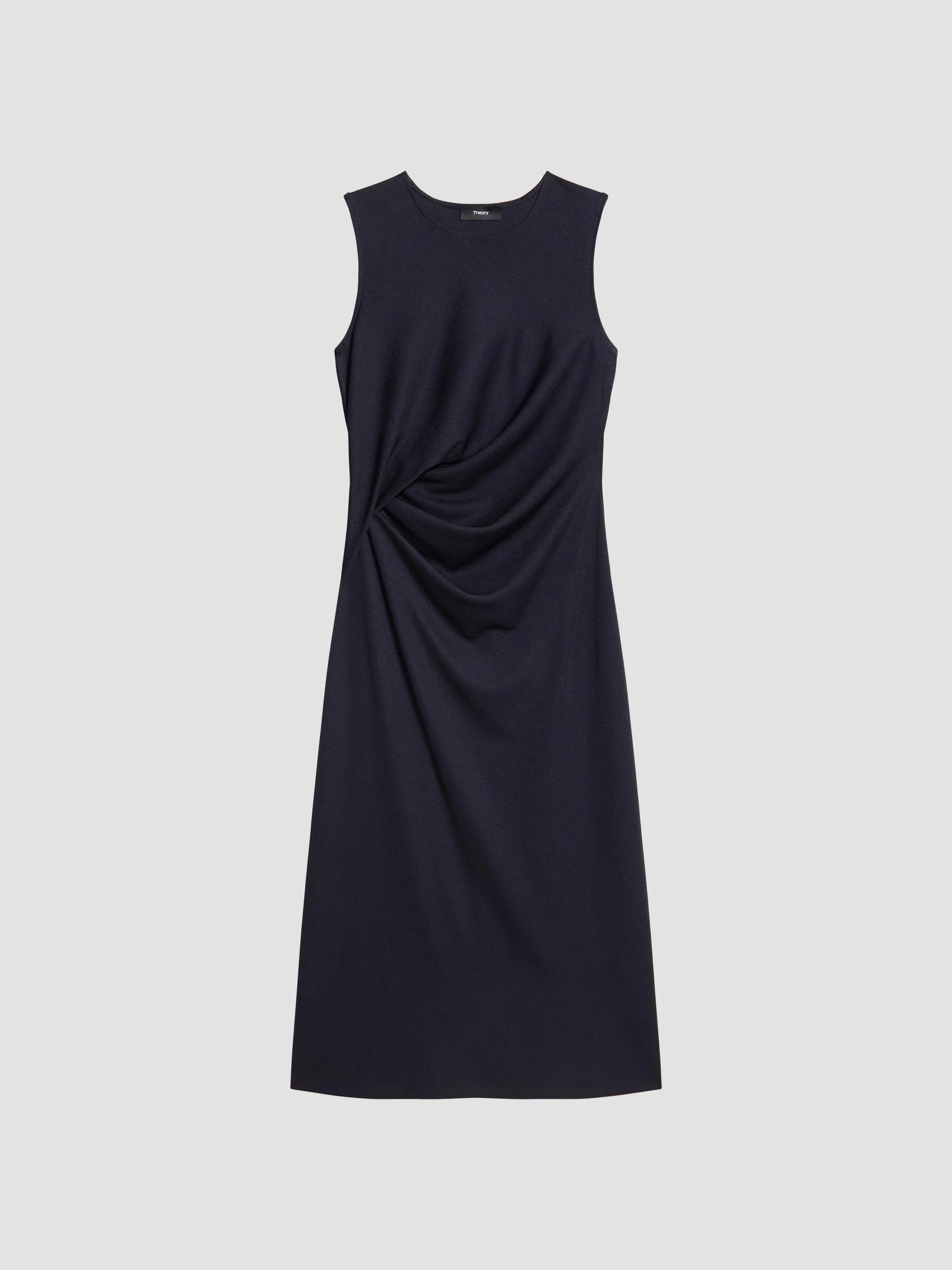 Women's Draped Tuck Sweater Midi Dress - Midnight Navy - 1