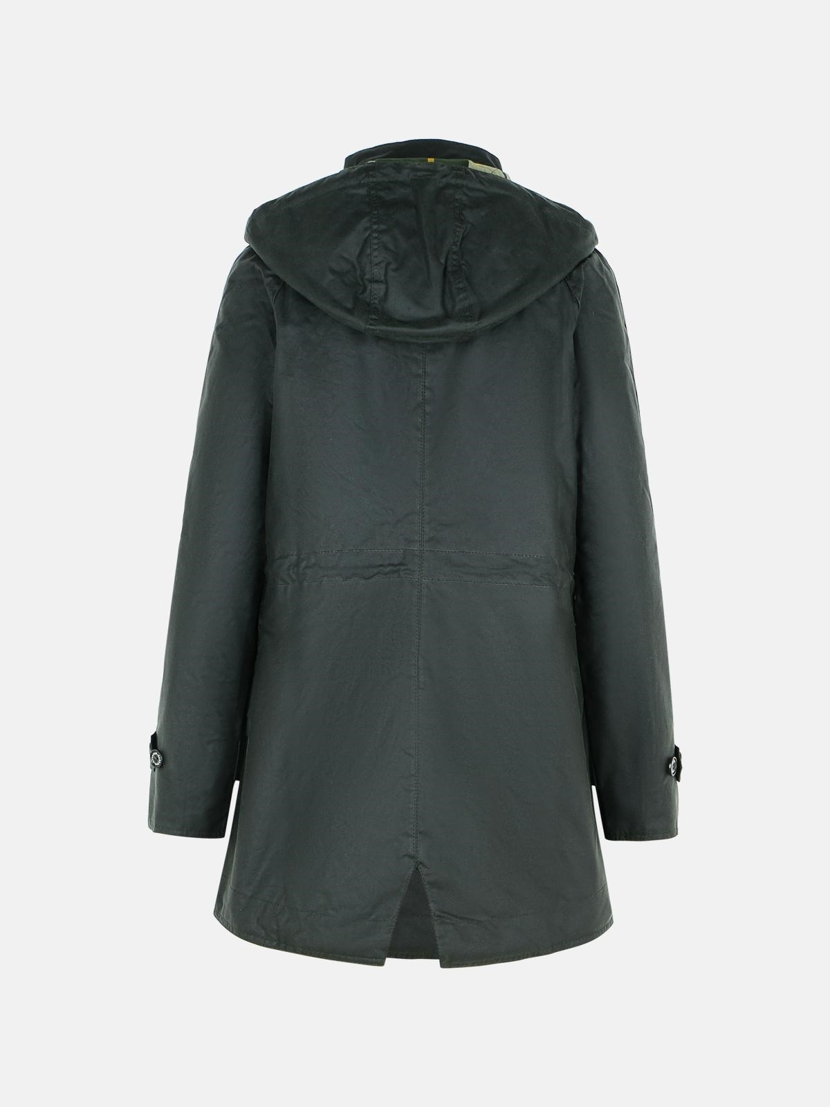 'KANNICH' GREEN WAXED COTTON PARKA - 3