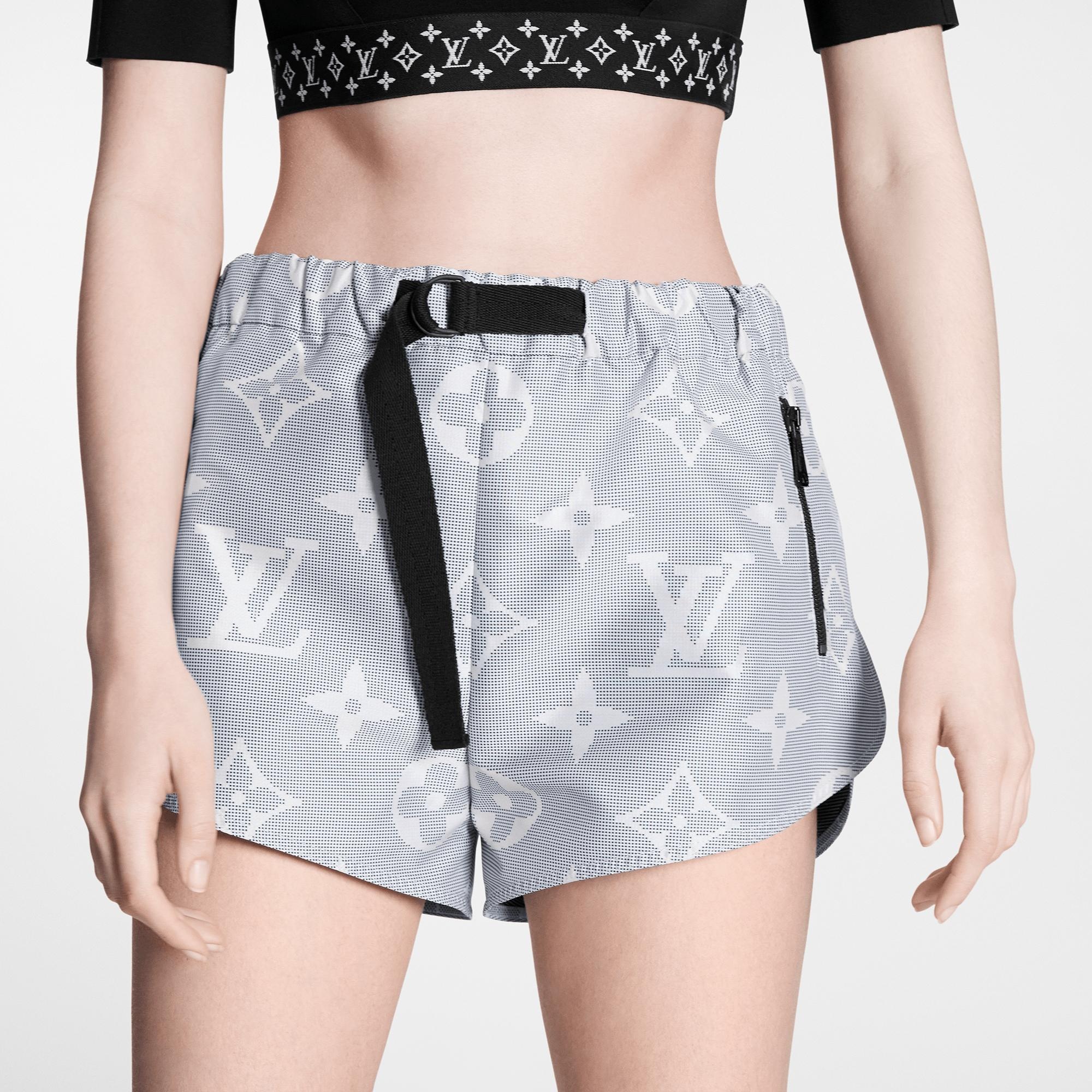 Inverted Mahina Monogram Jogging Shorts - 4