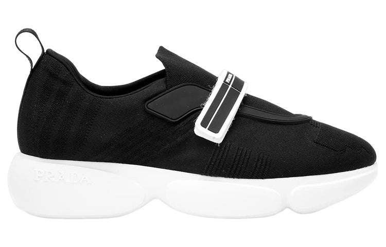 (WMNS) PRADA Cloudbust Rubber and Leather Sneakers 'Black White' 1E6511_3KK6_F0632_F_D040 - 2