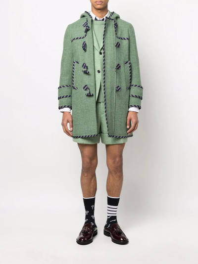 Thom Browne long-sleeved duffle coat outlook