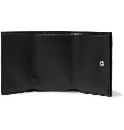 BALENCIAGA Logo-Print Leather Trifold Wallet outlook