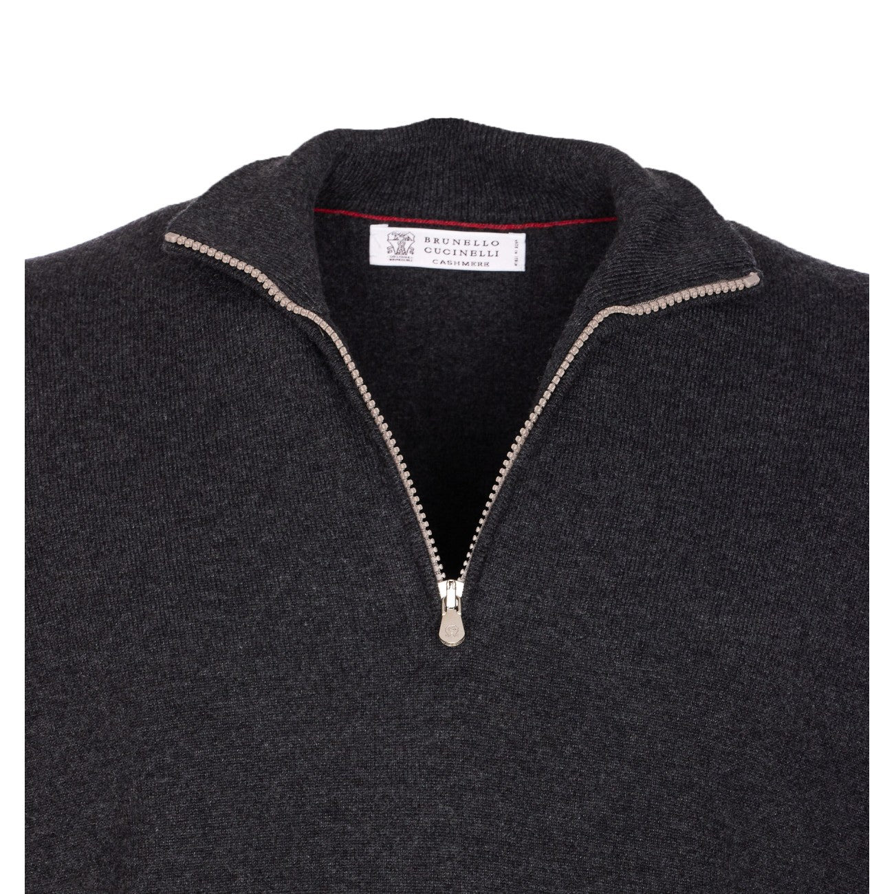 Brunello Cucinelli Men Half Zip Cashmere Sweater - 4