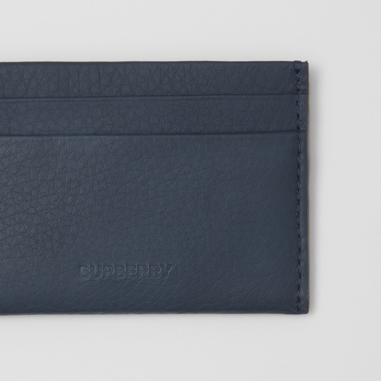 Grainy Leather Card Case - 2