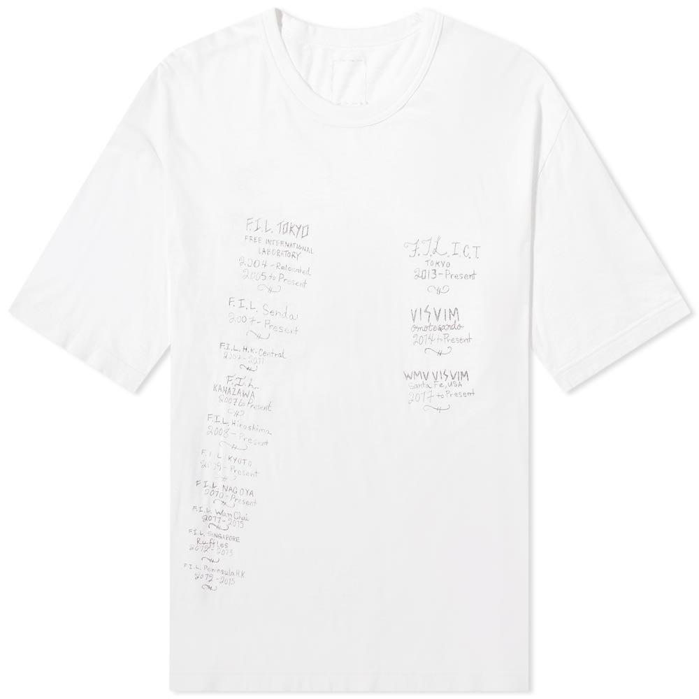 Visvim Scribble Print Jumbo Tee - 1