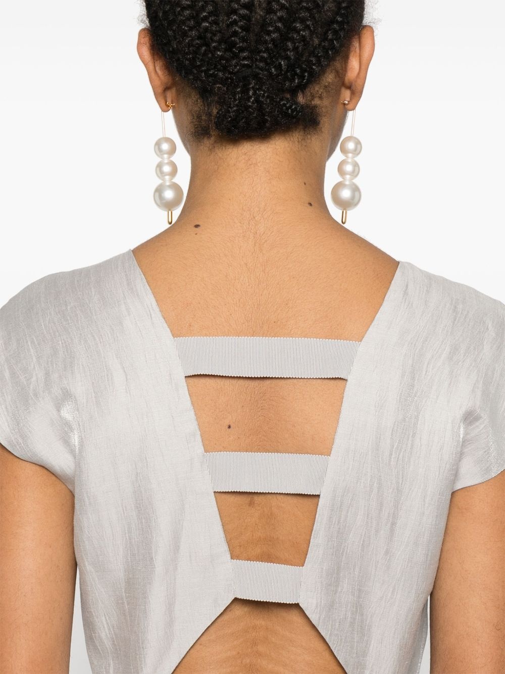 V-neck maxi dress - 5
