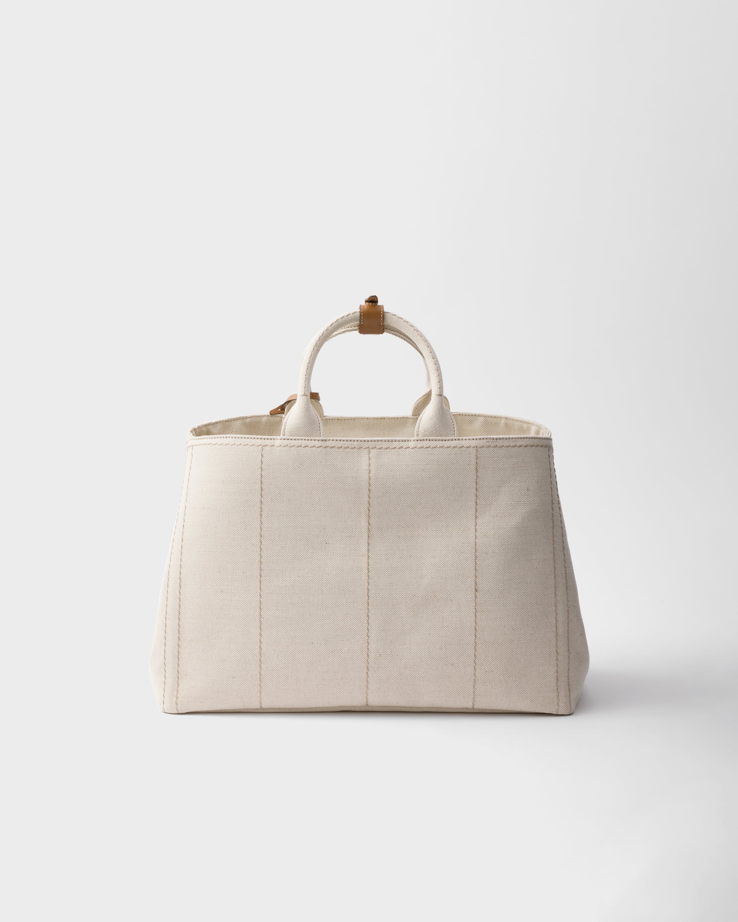 Prada Jardinière extra large linen blend tote bag - 4
