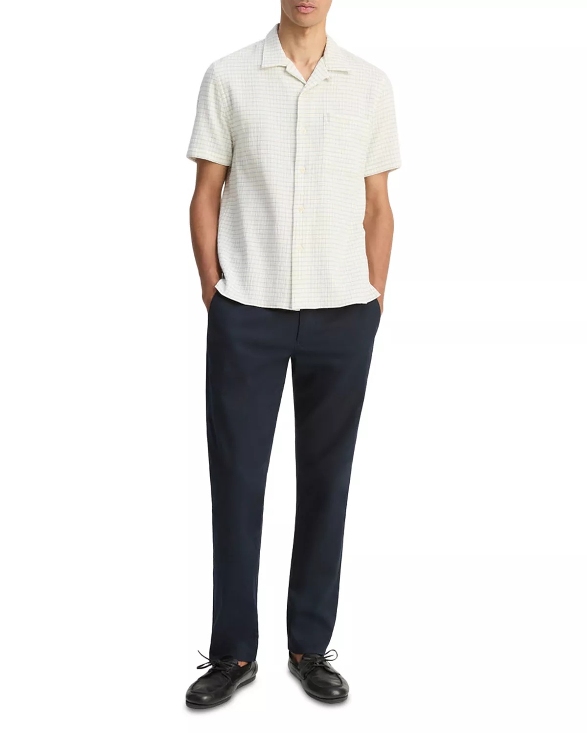 Short Sleeve Button Front Camp Shirt - 2