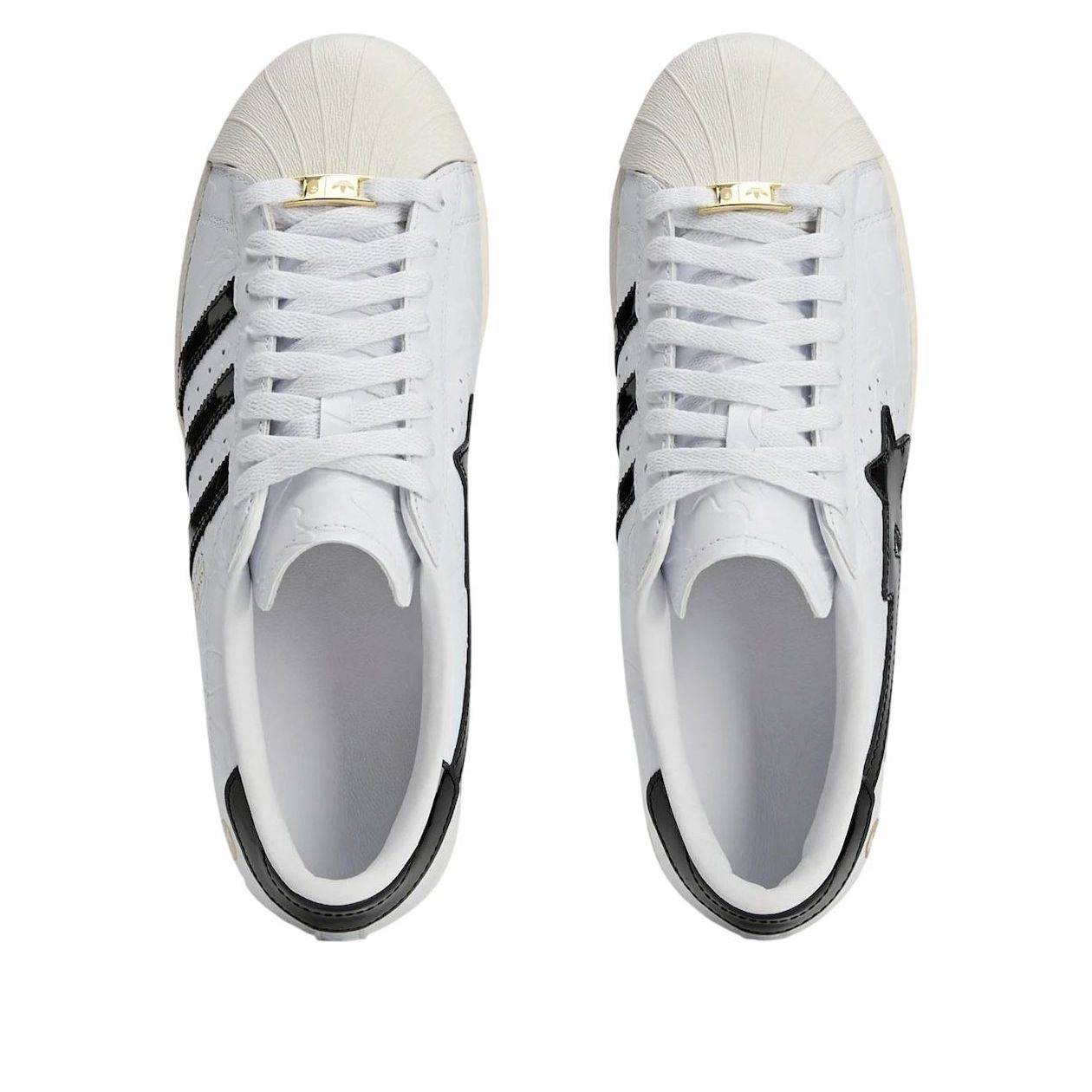 adidas x A Bathing Ape Superstar Vintage 'White Black' JR2701 - 4