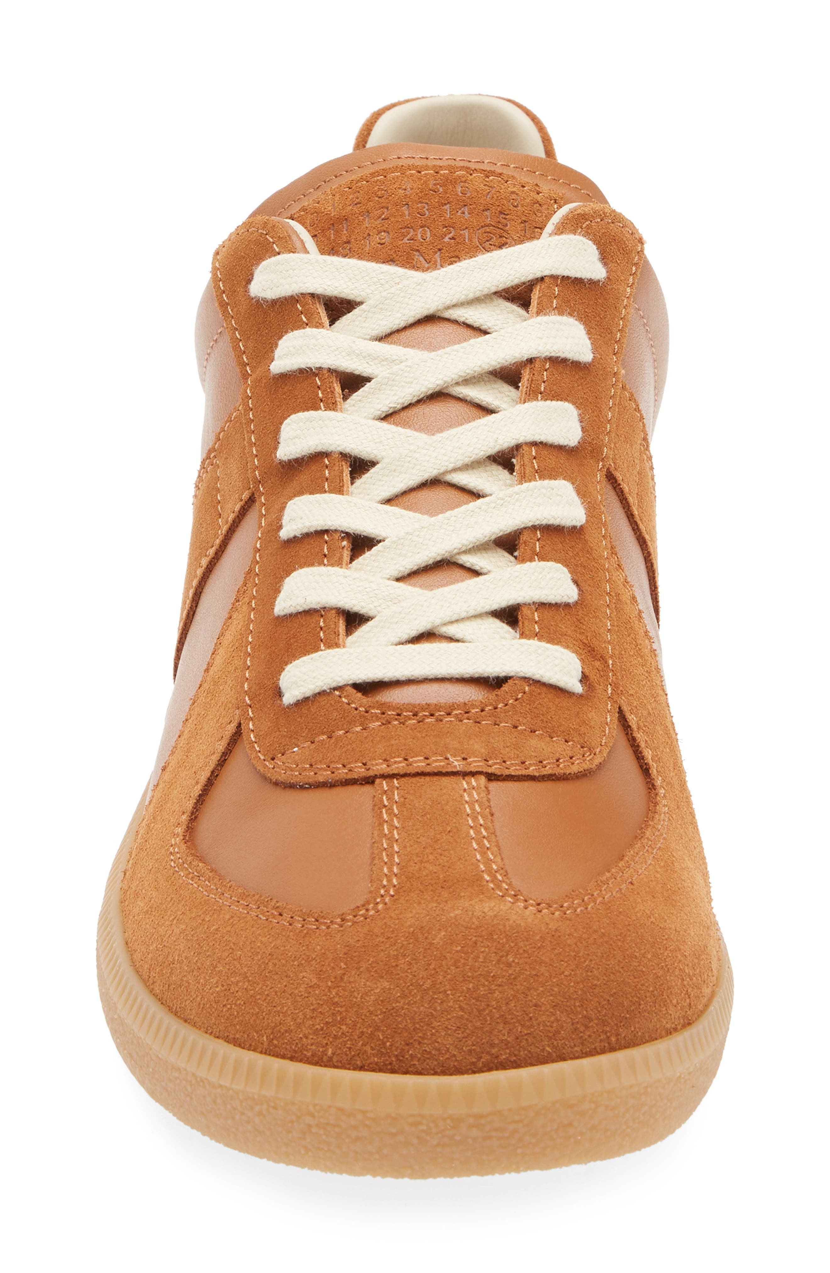 Maison Margiela Replica Low Top Sneaker in Light Brown at Nordstrom - 4
