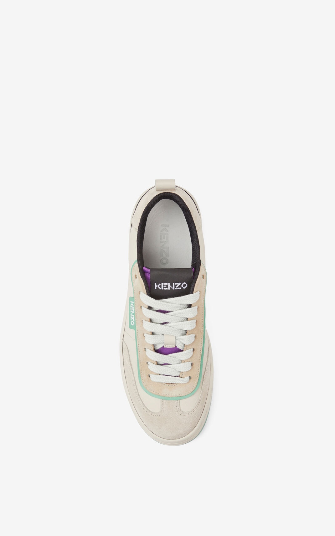 KENZO Kourt 80 leather trainers - 5