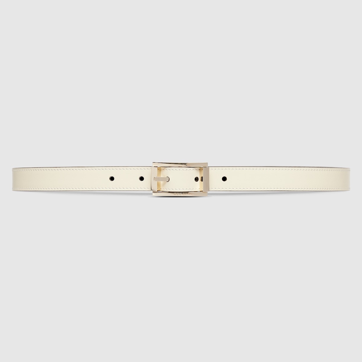 Reversible thin belt with rectangular buckle - 1