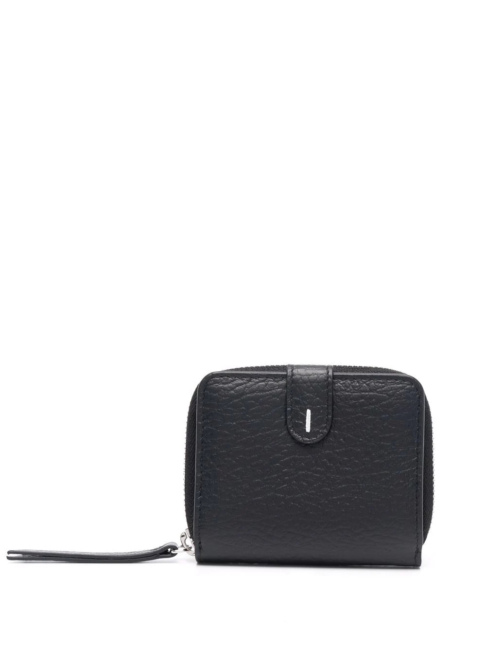contrast-stitch leather coin purse - 1