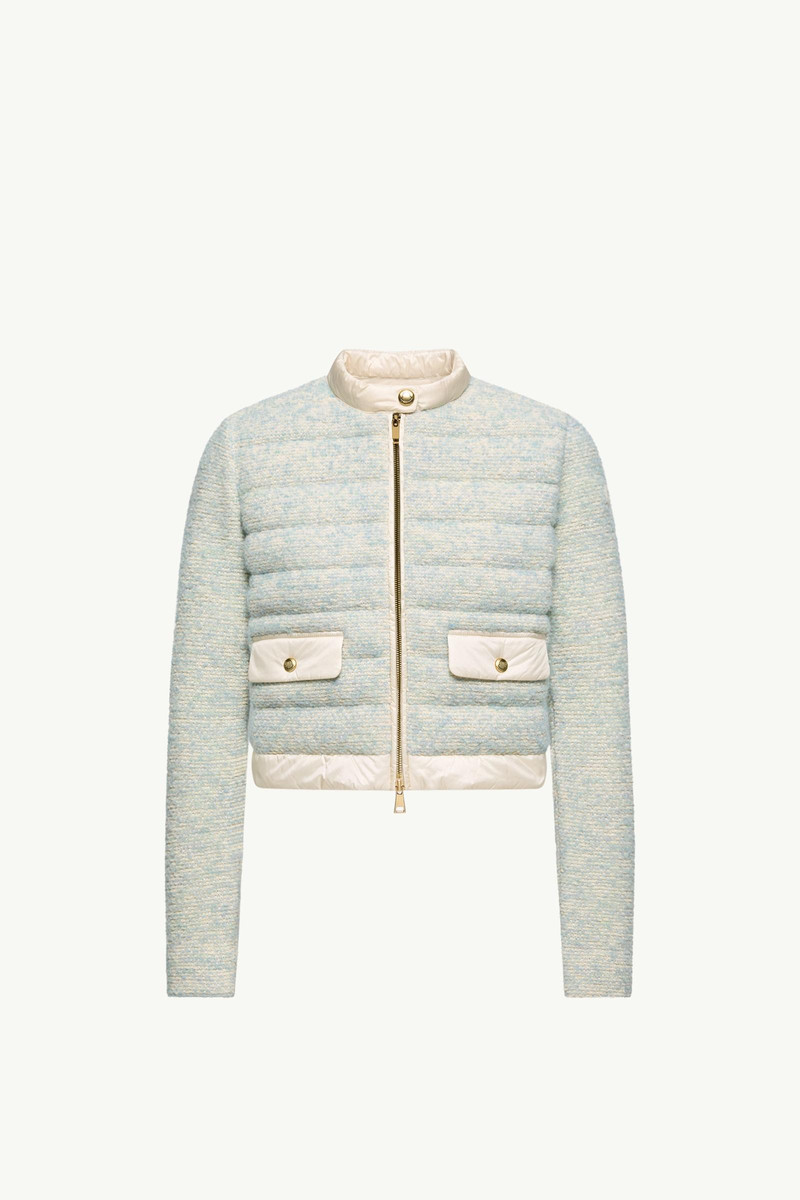 Wool & Alpaca Blend Padded Zip-Up Cardigan 1
