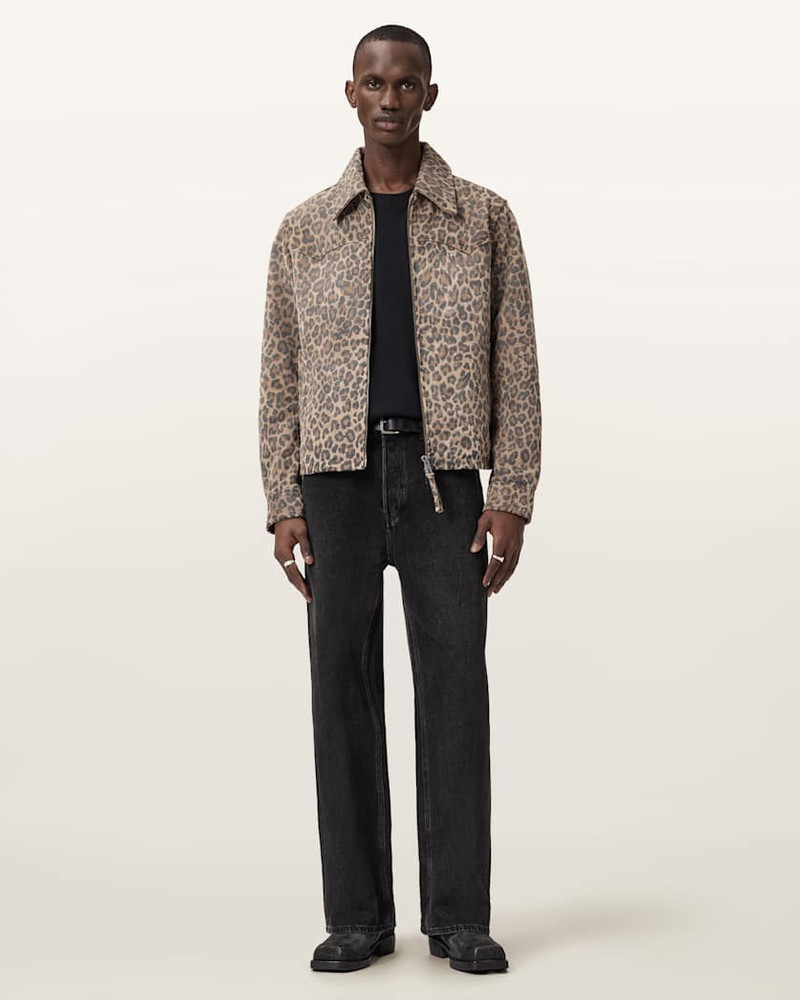 DELLCOT LEOPARD PRINT SUEDE JACKET 7