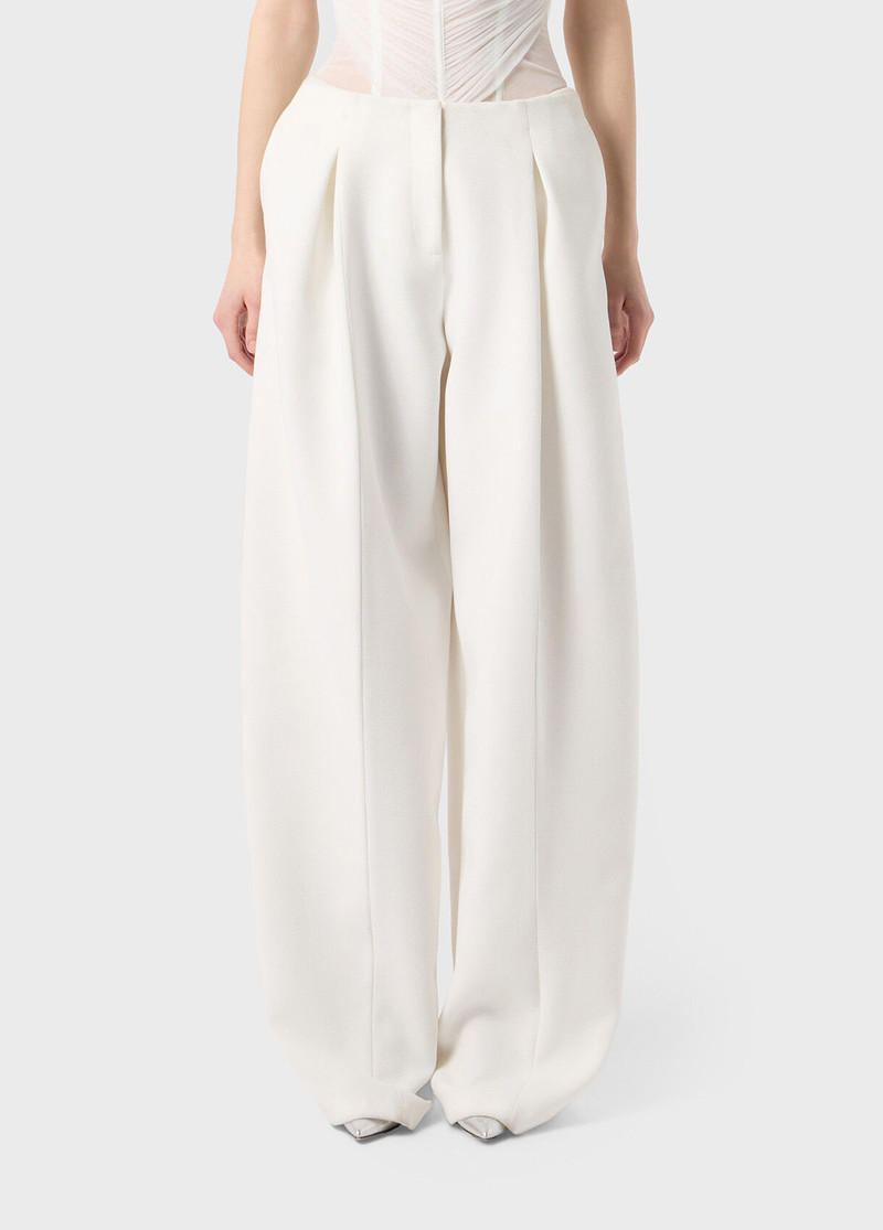 Blumarine WIDE LEG PANTS IN DOUBLE CRÊPE outlook