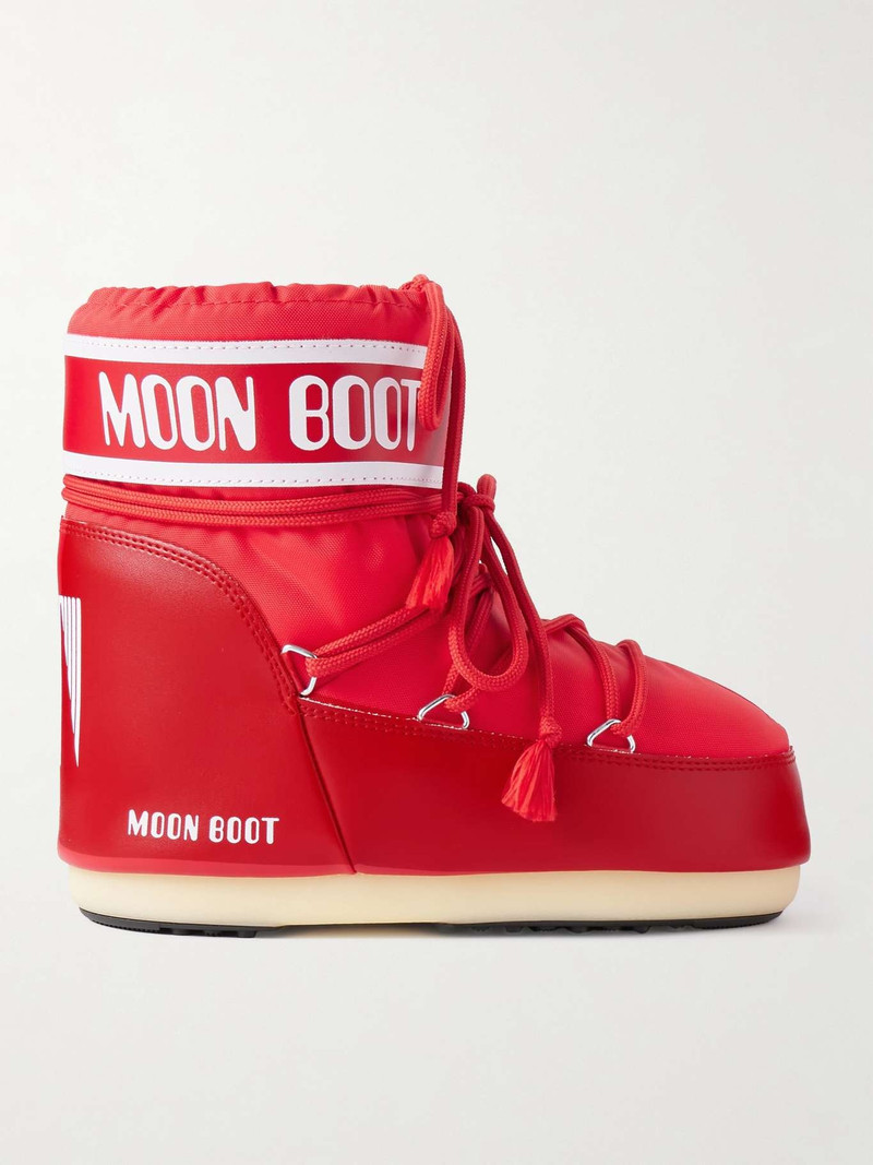 Icon Low shell and faux leather snow boots - 1