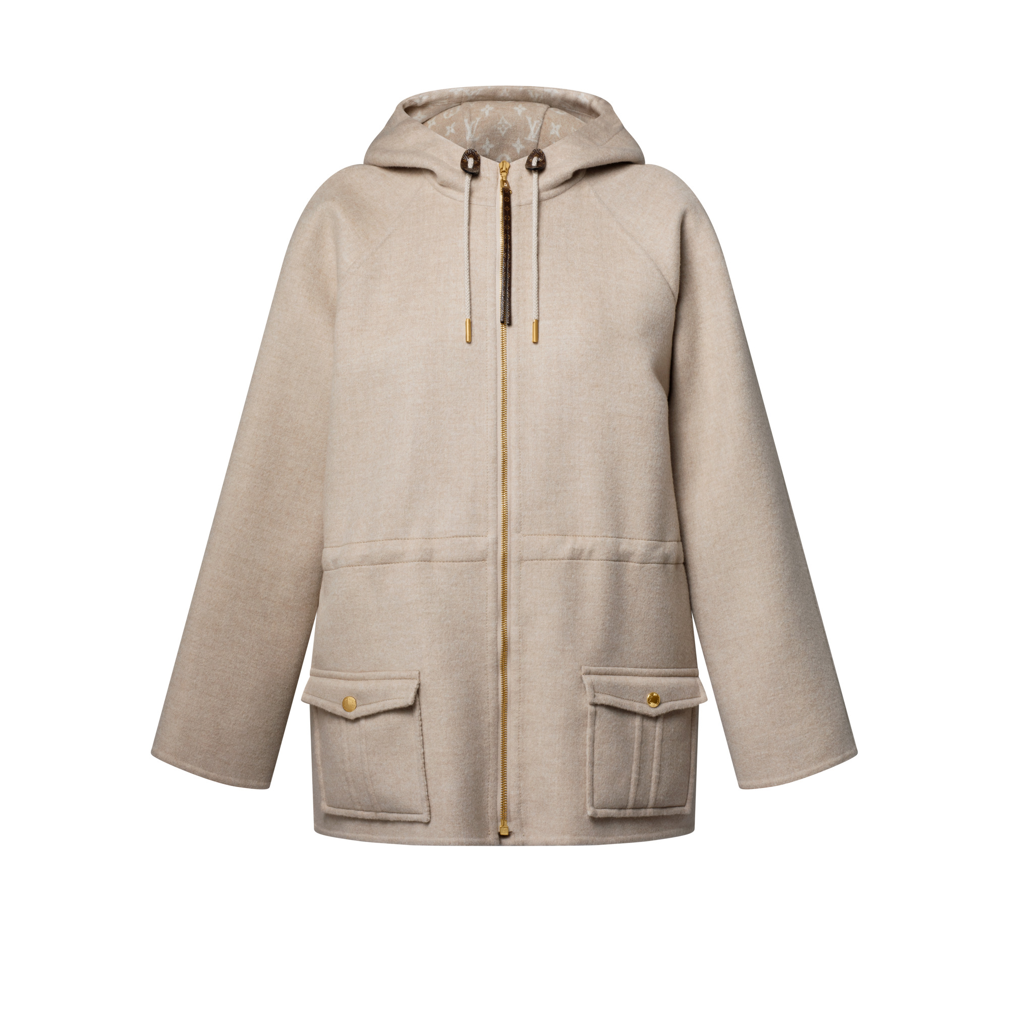 Double Face Hooded Parka - 1