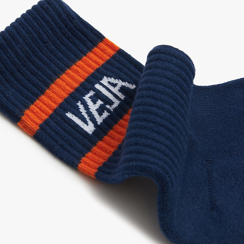 VEJA ICONIC SOCKS COTTON BLUE WHITE ORANGE outlook