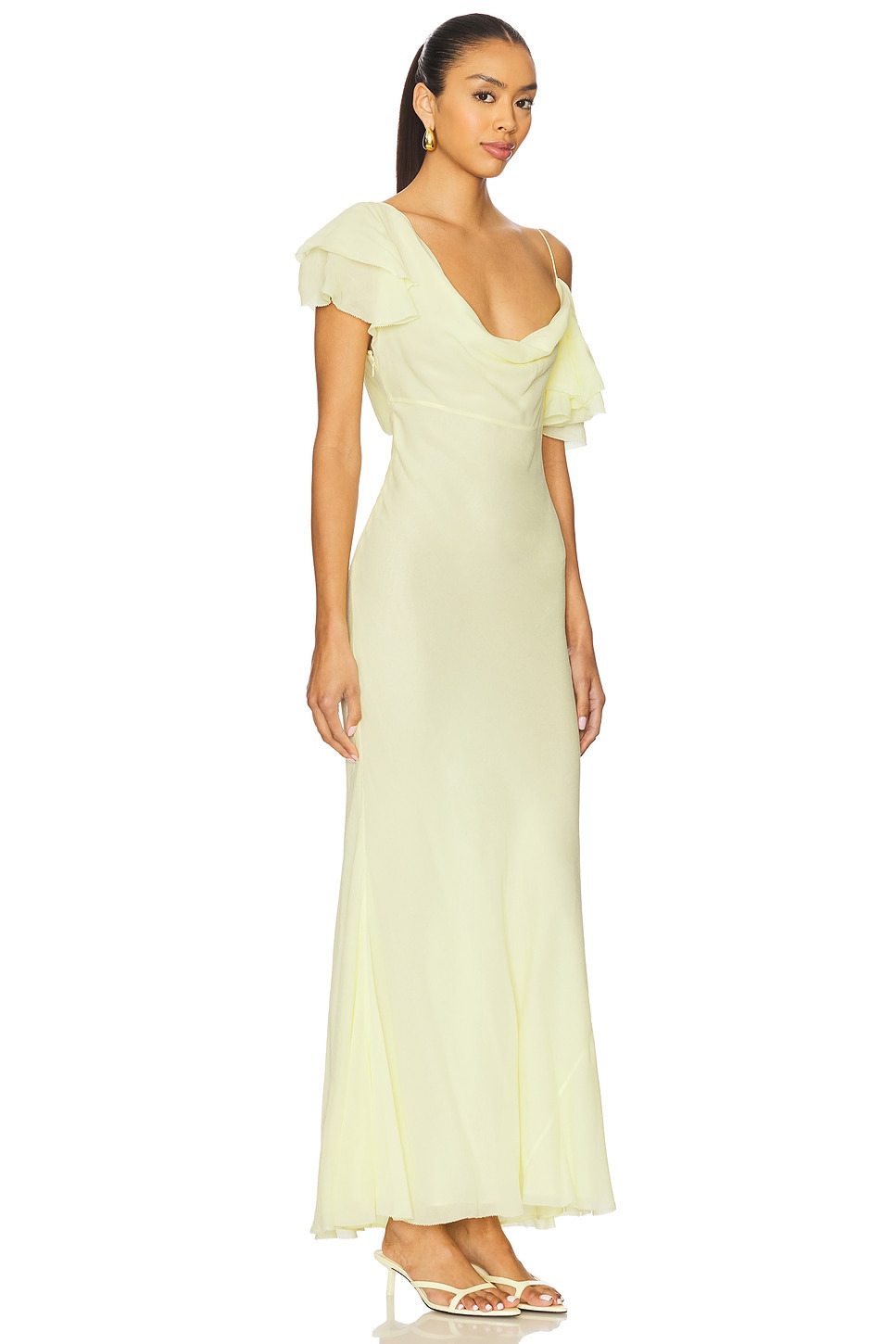 Georgette Frill Maxi Dress - 2