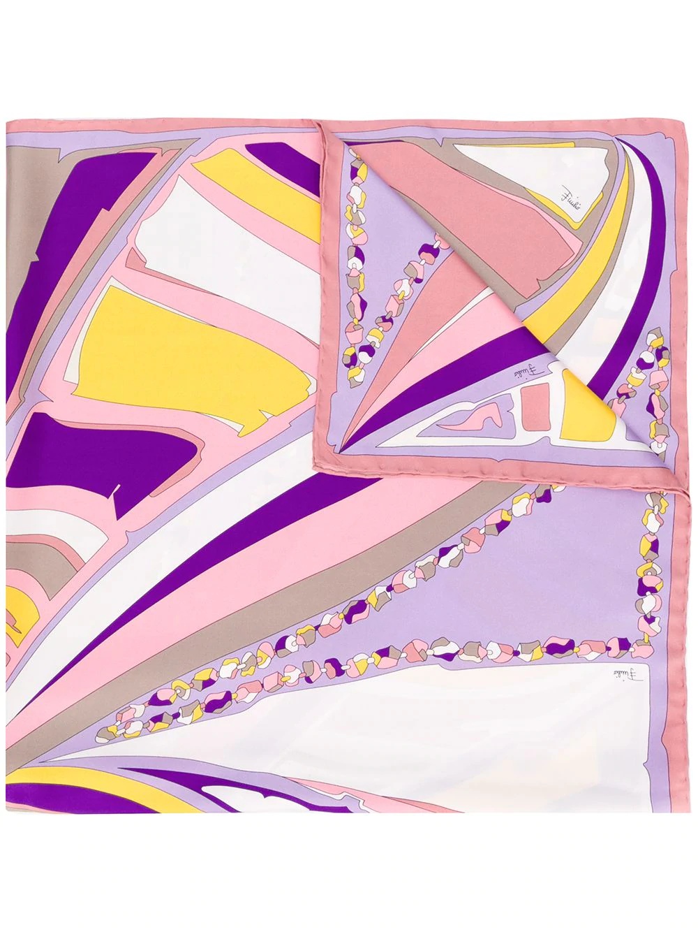 abstract print scarf - 1