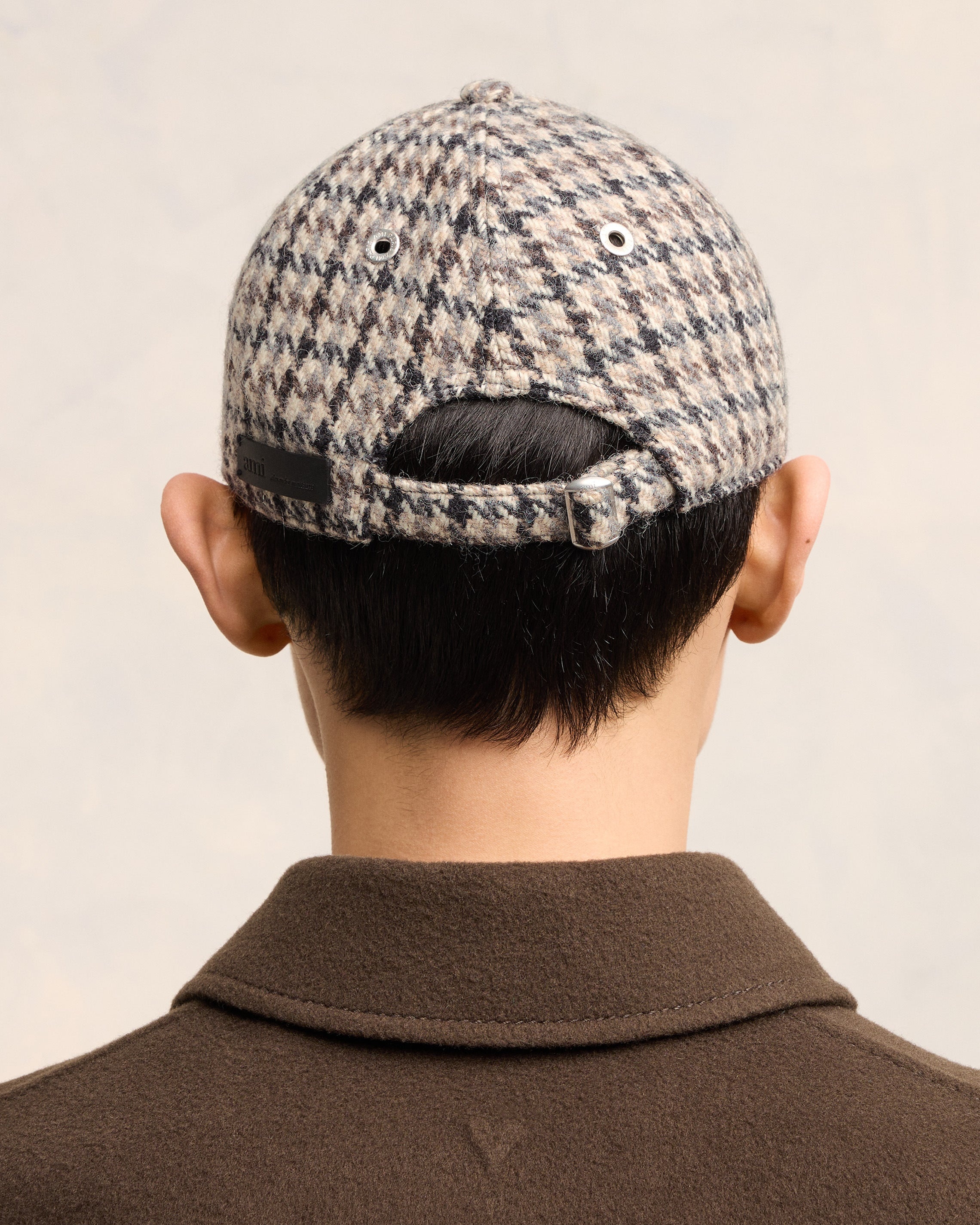 AMI ALEXANDRE MATTIUSSI LEATHER PATCH CAP - 6