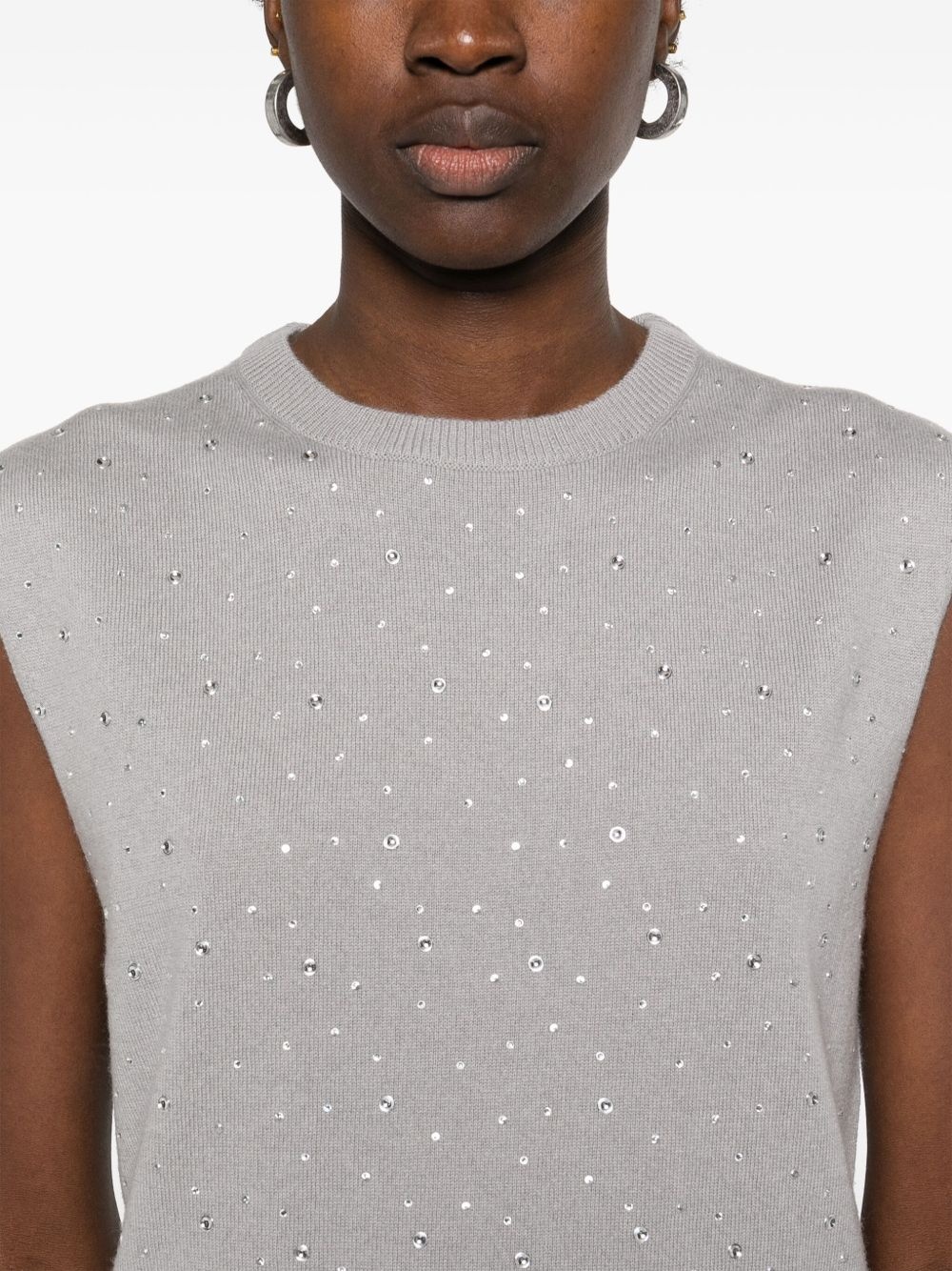 crystal-embellished top - 5