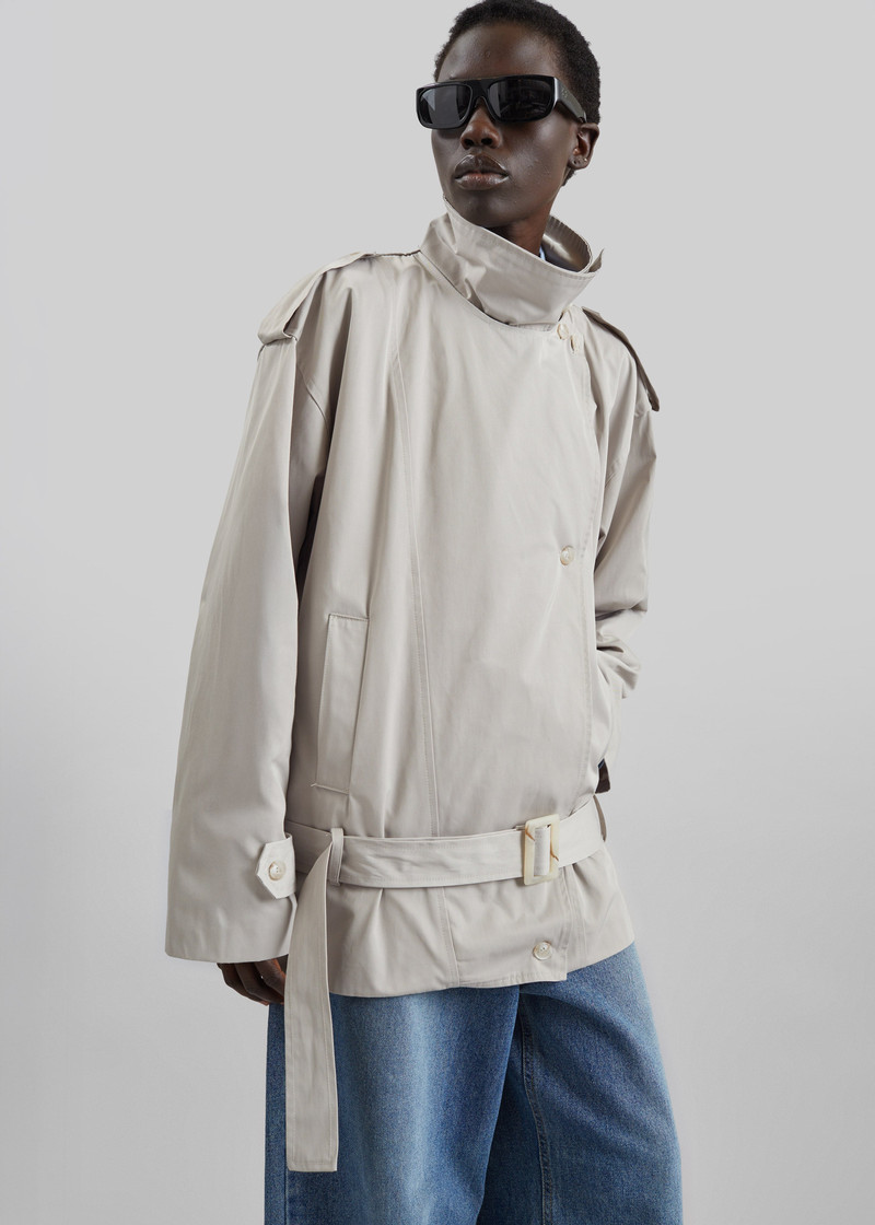 Virar Short Trench - Ice Grey 3