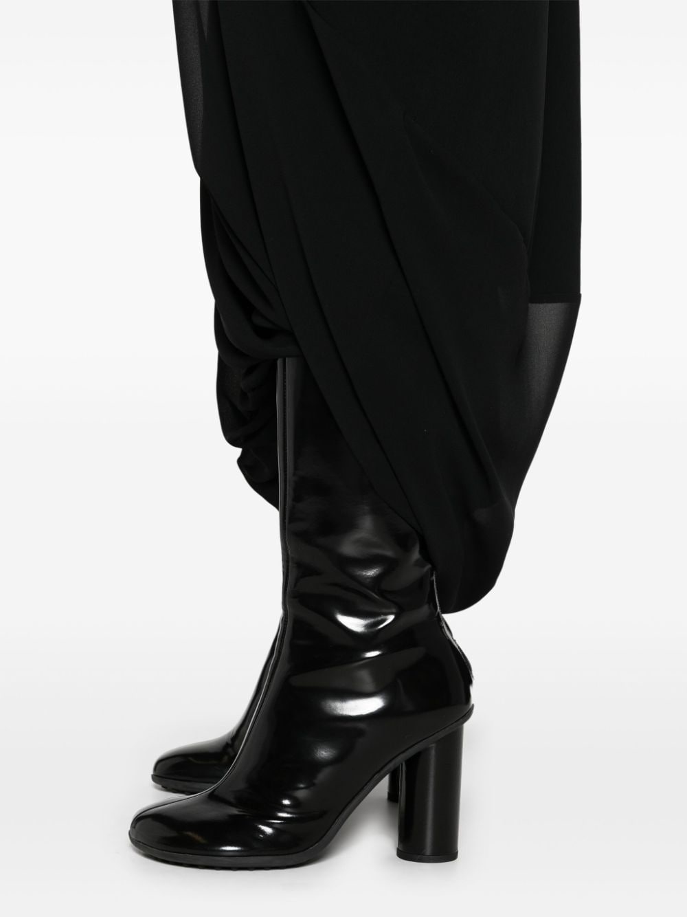 layered sheer maxi dress - 5