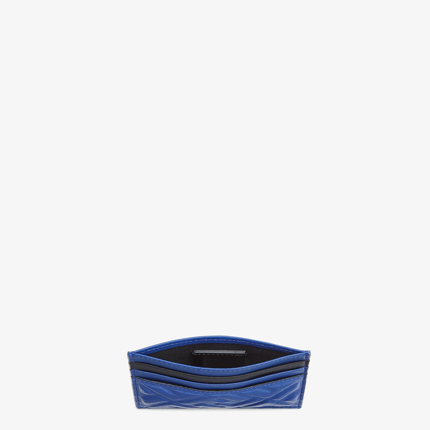 Blue nappa leather card holder - 3