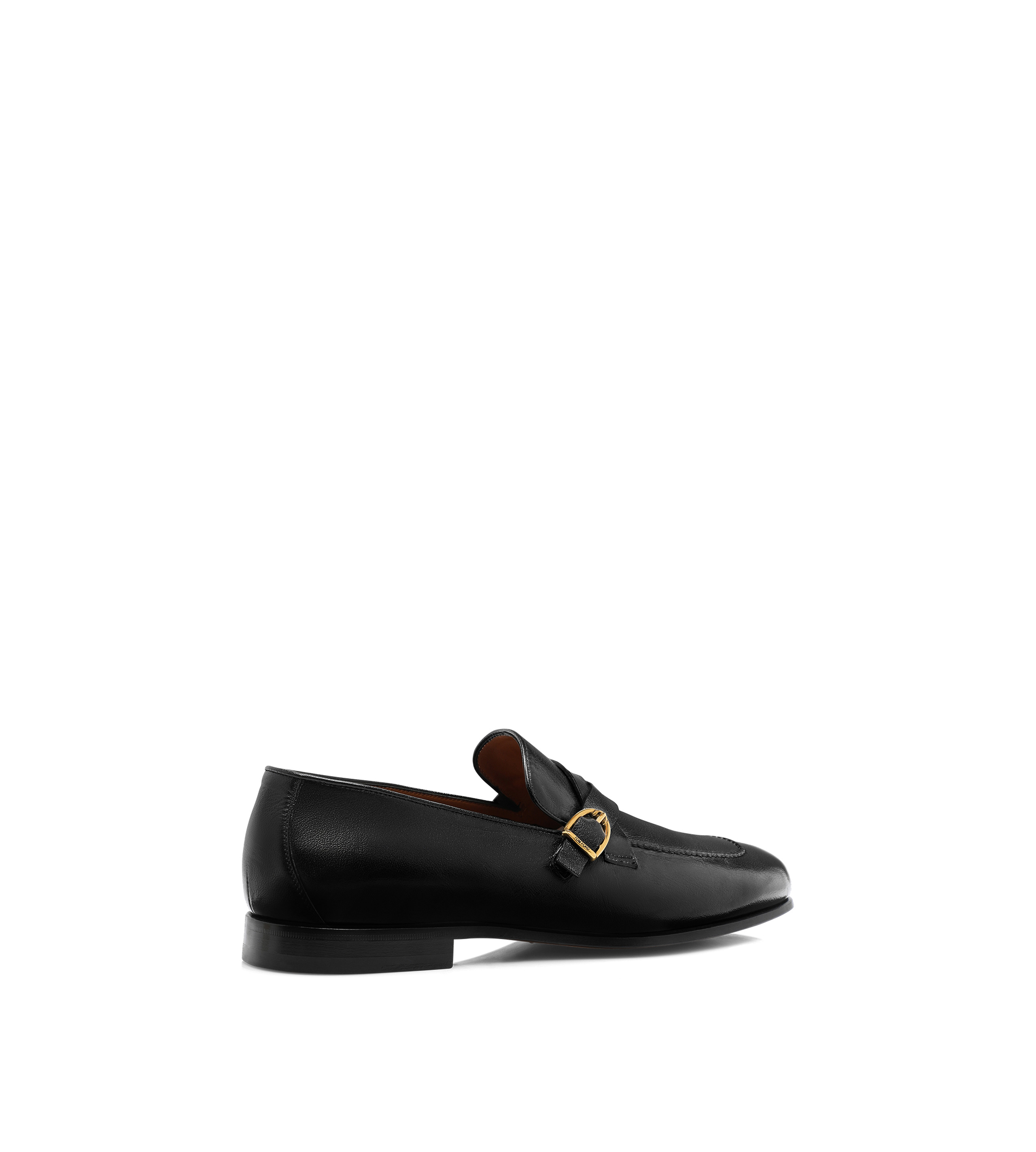 SUPPLE GRAIN LEATHER GIGI TWISTED BAND BUCKLE LOAFER - 3