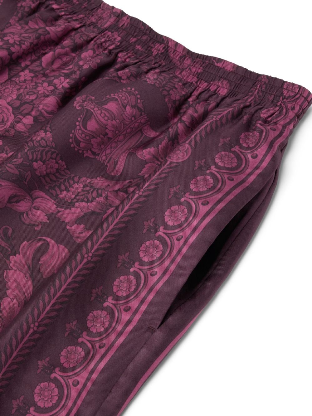 Barocco silk shorts - 3
