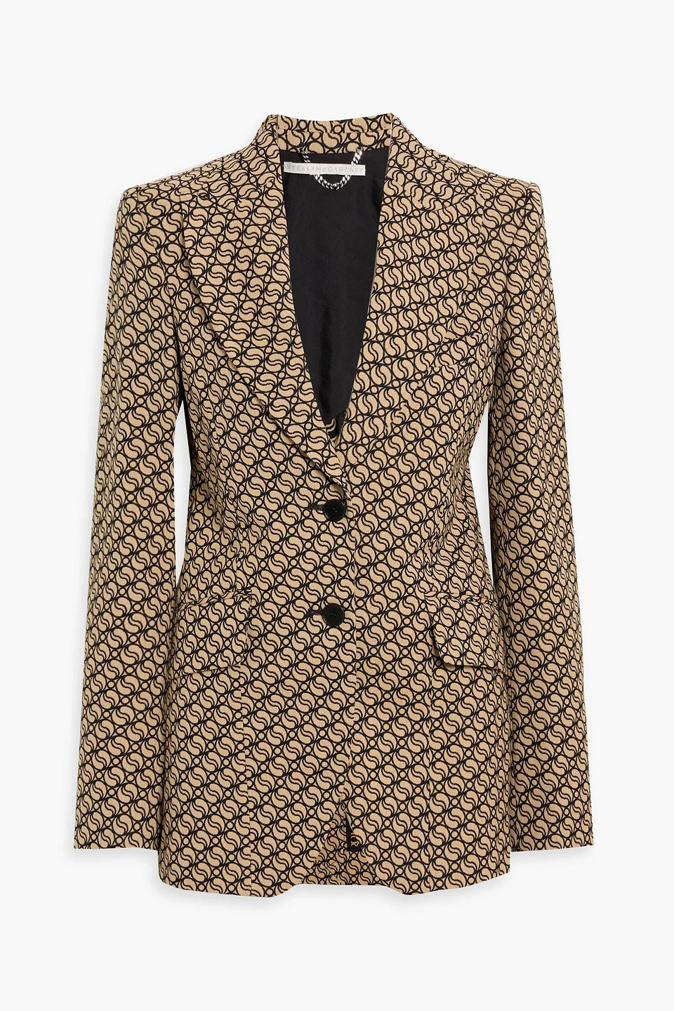 Wool-blend jacquard blazer - 1