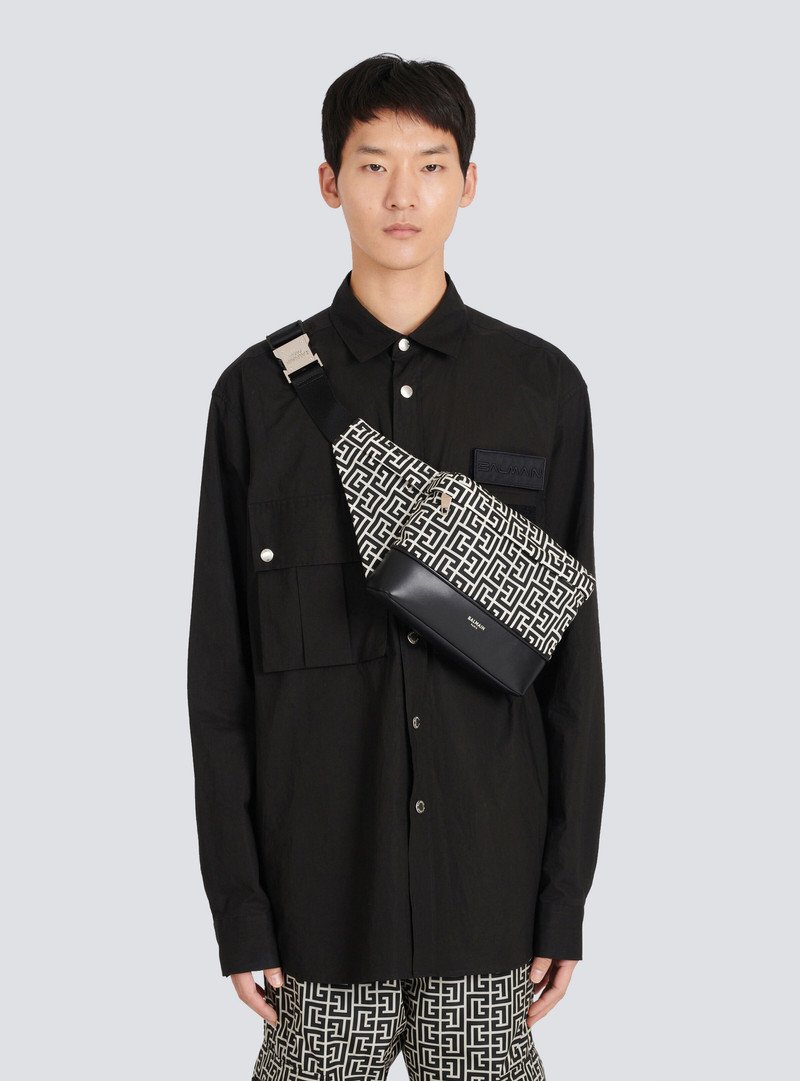 Maxi monogram nylon belt bag 8