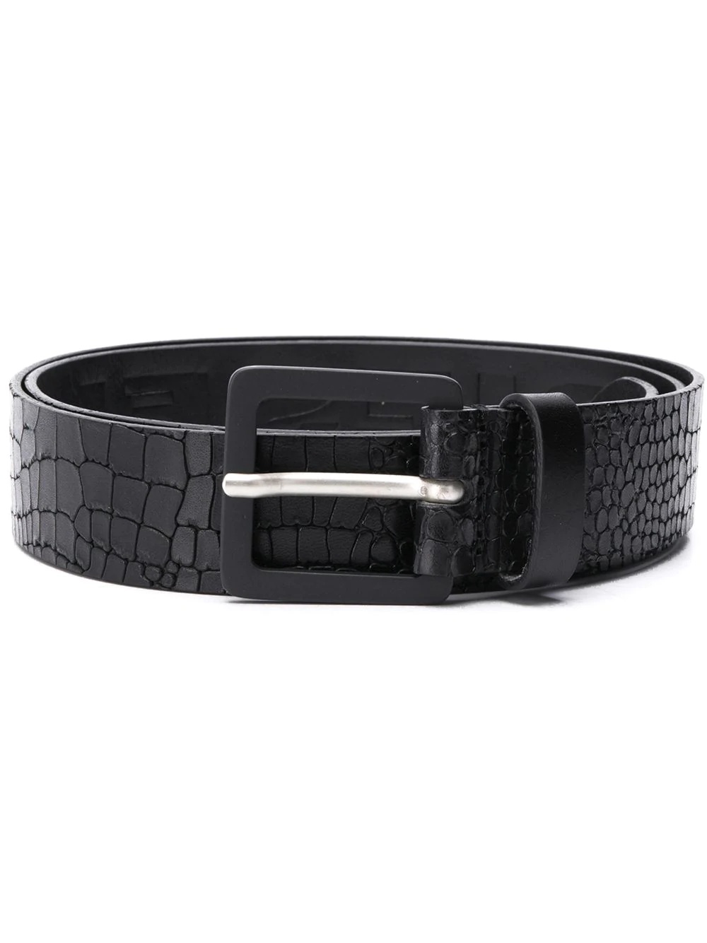 embossed crocodile effect belt - 1