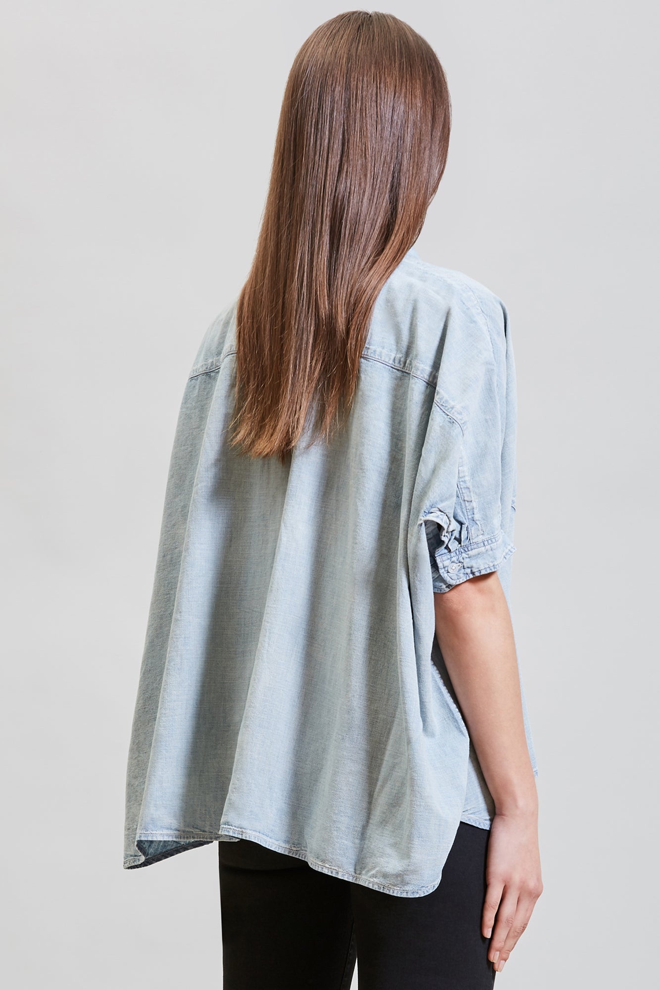 OVERSIZED BOXY BUTTON UP SHIRT - SOMERSET | R13 - 5