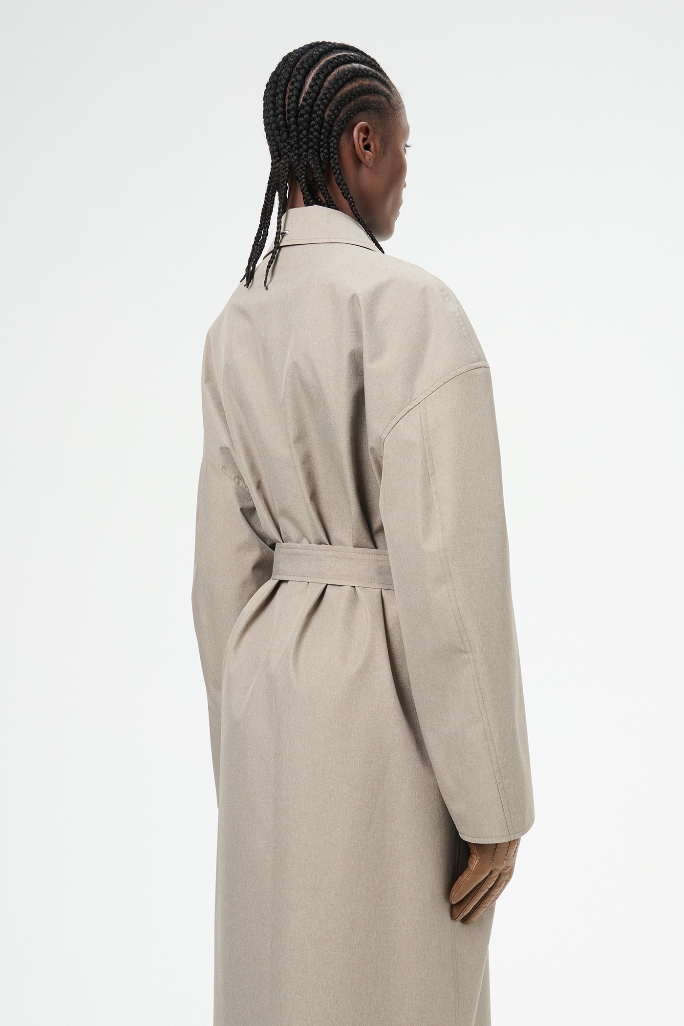 Court Coat Doubleganger Beige Mel Nylon - 5