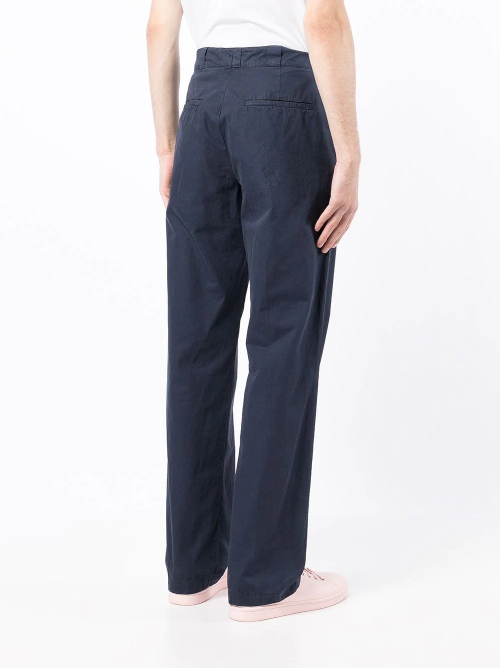 mid-rise straight-leg chinos - 4