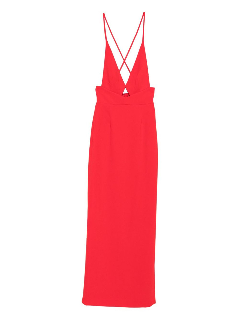 Milly cross-back maxi dress 1
