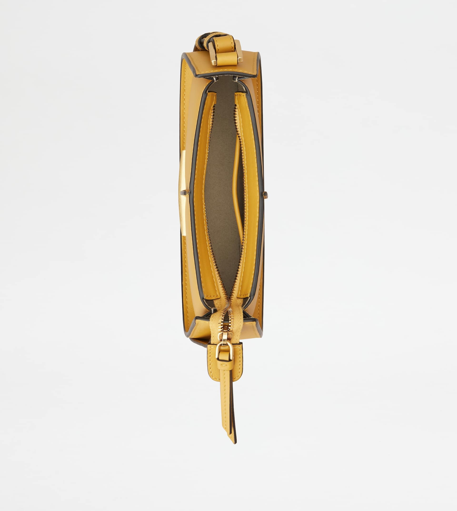 T TIMELESS SHOULDER BAG IN LEATHER MICRO - YELLOW - 6