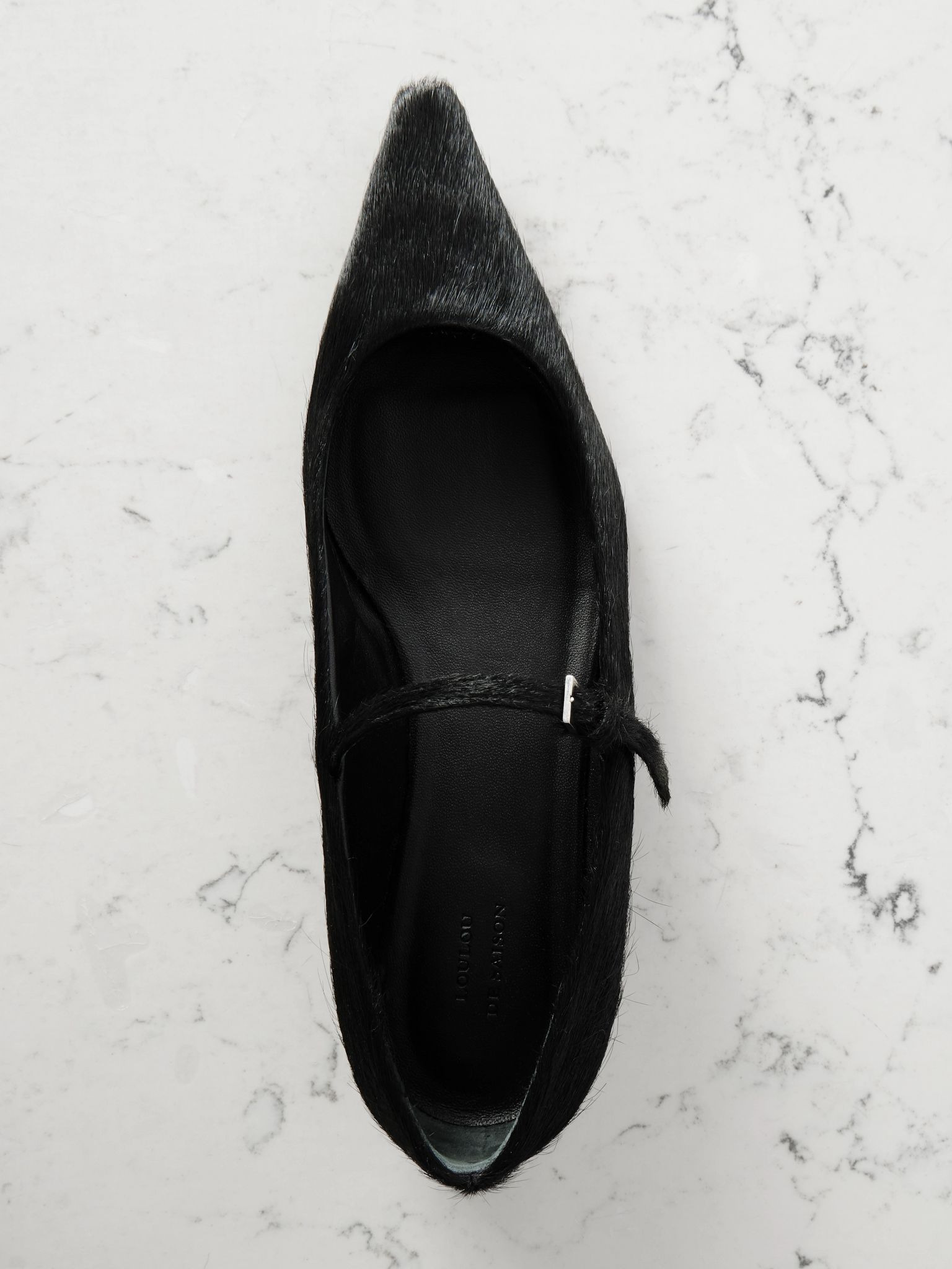 Leone calf hair flats Black - 5